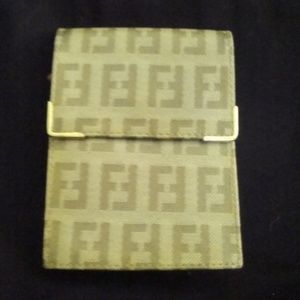 VTG FENDI ZUCCA COATED CANVAS CIGARETTE PACK CASE